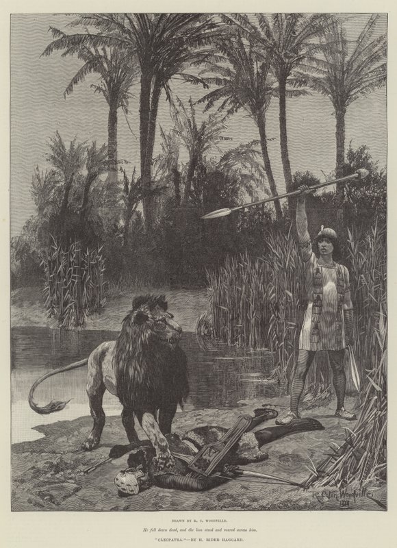 Cleopatra, door H. Rider Haggard door Richard Caton Woodville junior