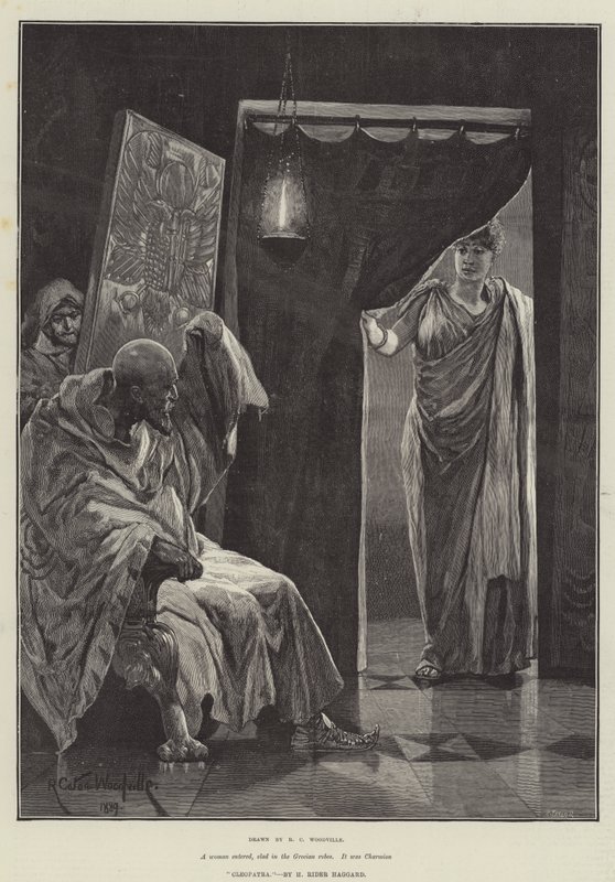 Cleopatra, door H Rider Haggard door Richard Caton Woodville junior