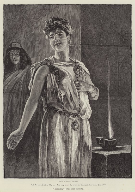 Cleopatra, door H. Rider Haggard door Richard Caton Woodville junior