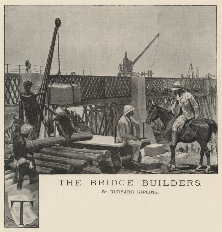 De Bruggenbouwers, door Rudyard Kipling door Richard Caton Woodville junior