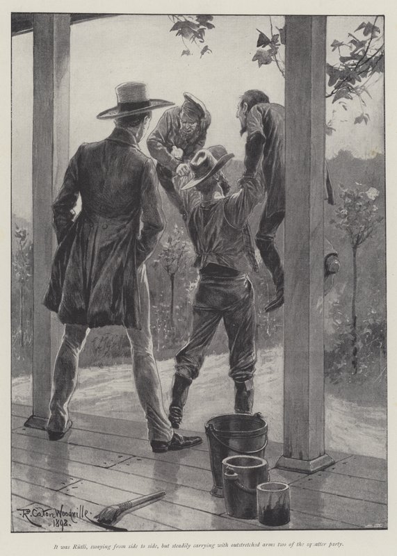 De Man en de Berg, door Bret Harte door Richard Caton Woodville junior