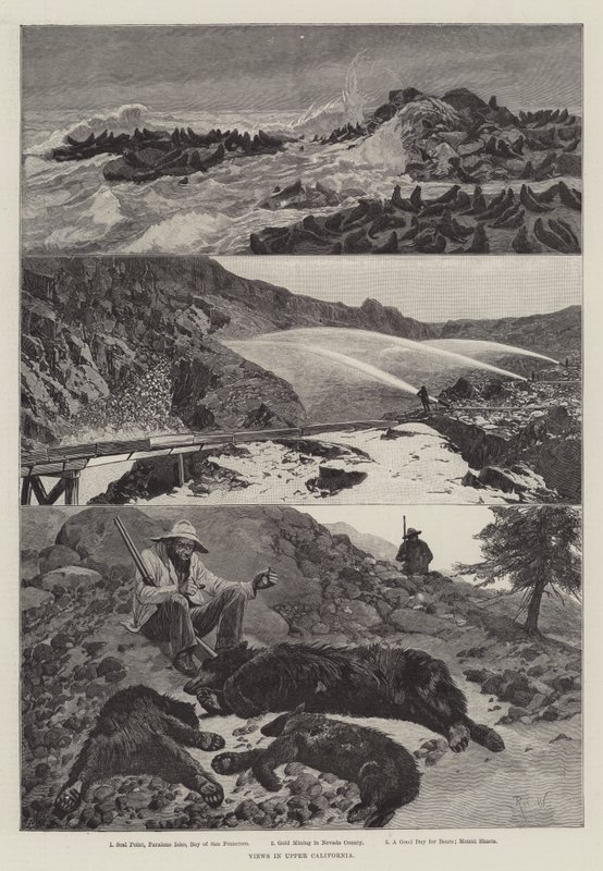 Uitzichten in Boven-Californië door Richard Caton Woodville junior