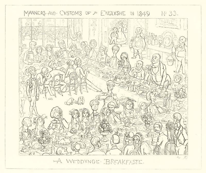 Een huwelijksontbijt door Richard Doyle