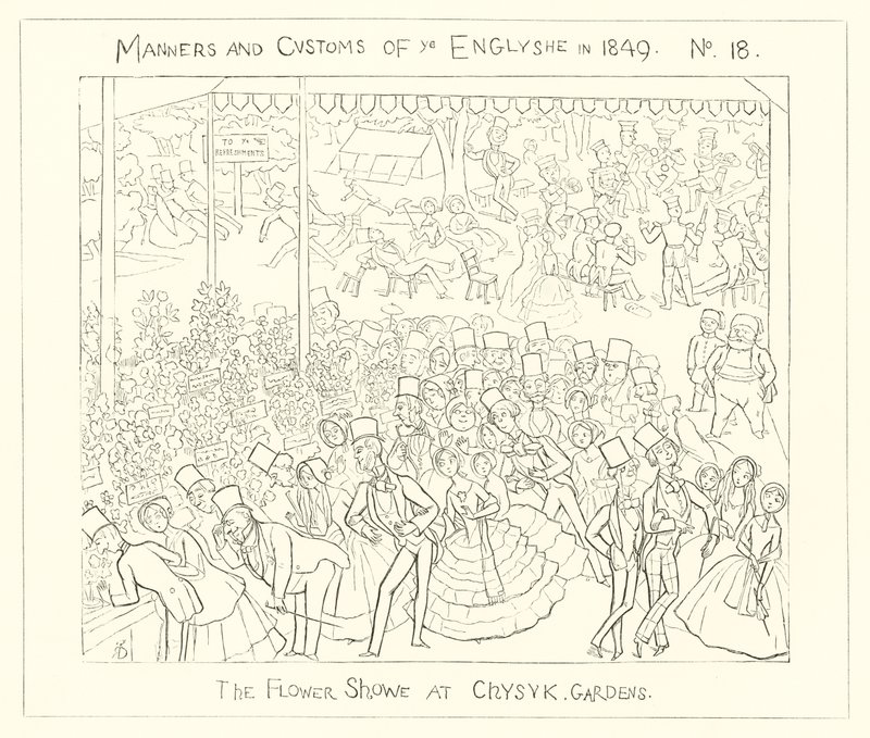 De bloemenshow in Chiswick Gardens door Richard Doyle