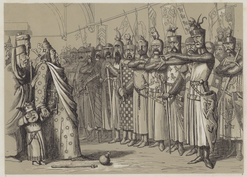 Hendrik III ontmoet zijn parlement door Richard Doyle