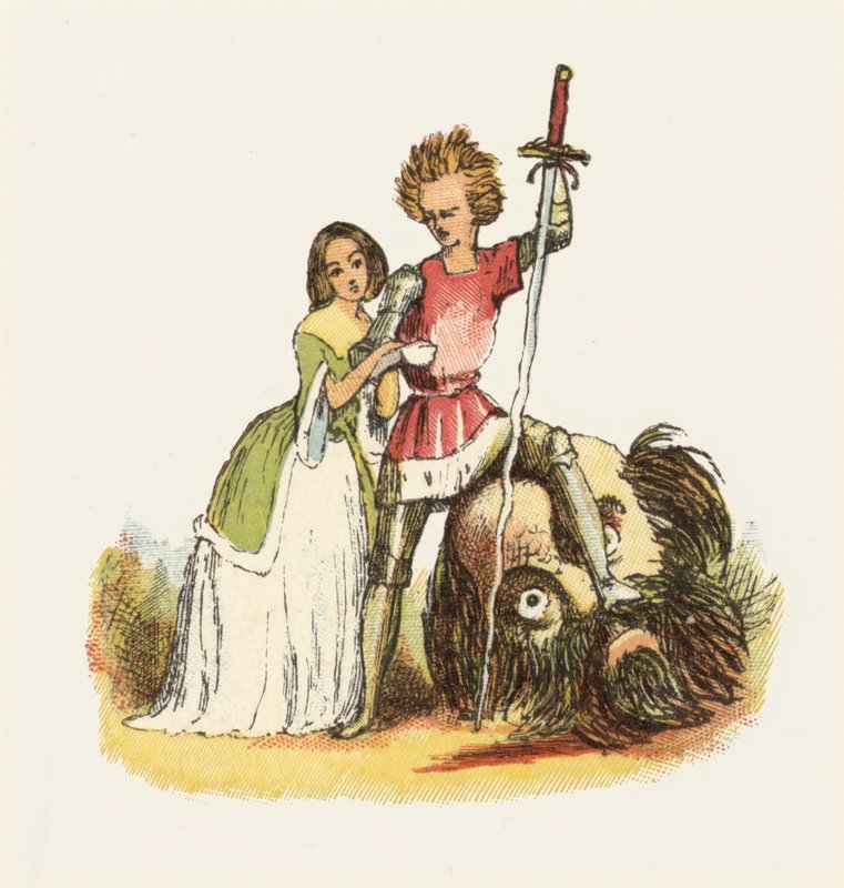 Illustratie voor Jack The Giant Killer door Richard Doyle