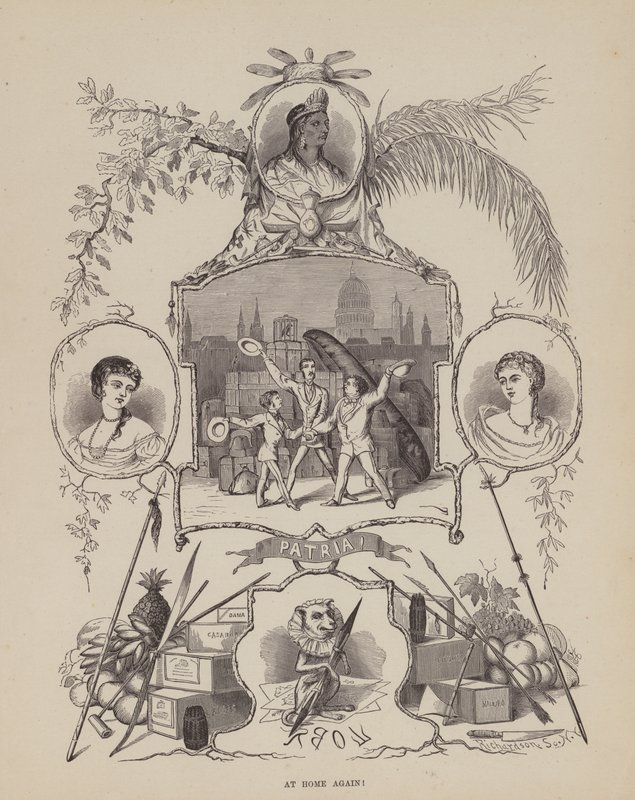 Pagina uit De Amerikaanse Tour van de heren Brown, Jones en Robinson door Richard Doyle