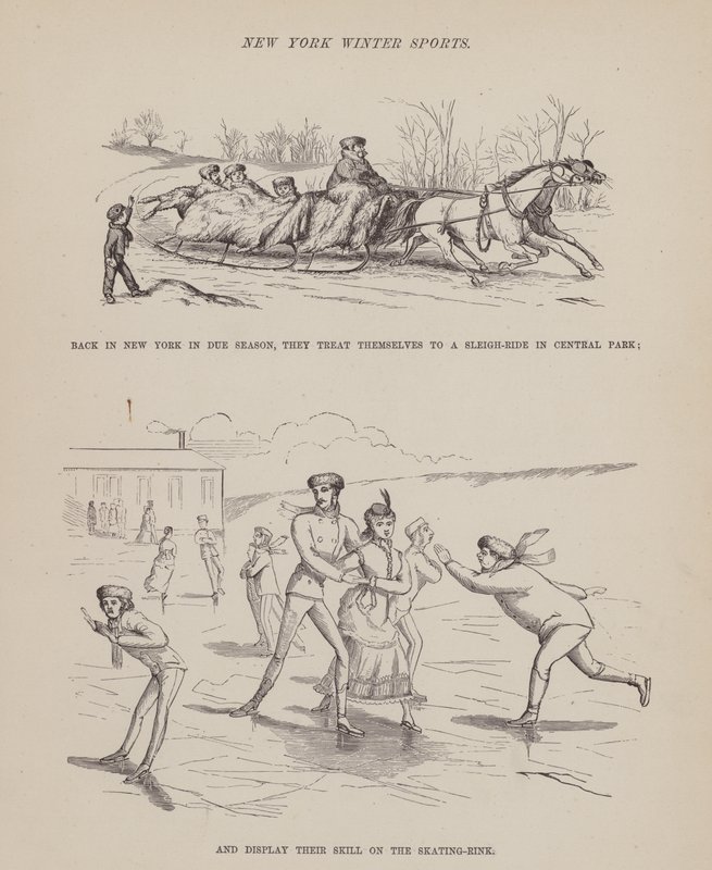 Pagina uit De Amerikaanse Tour van de heren Brown, Jones en Robinson door Richard Doyle