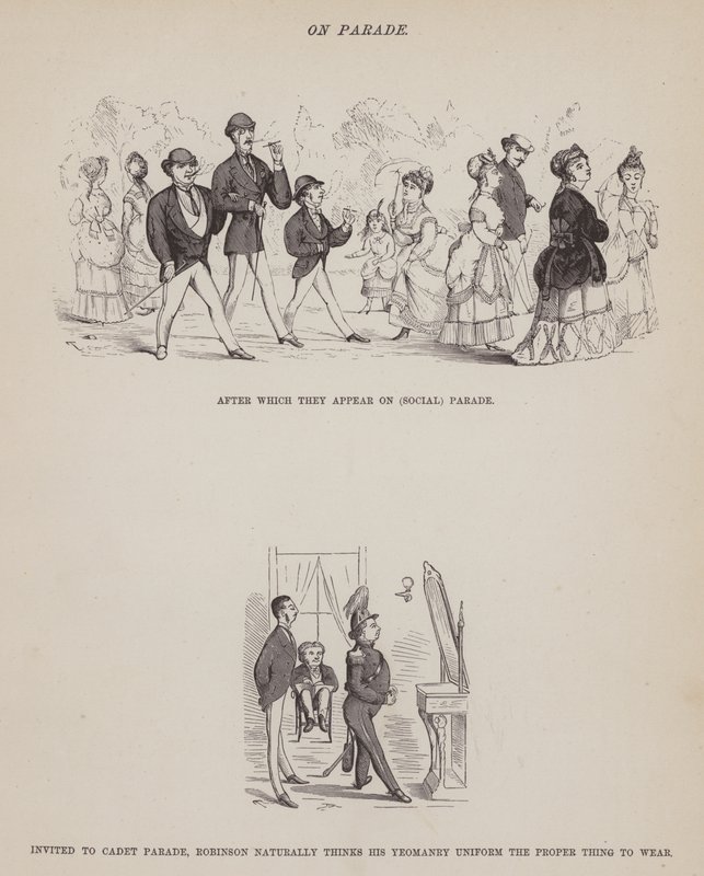 Pagina uit The American Tour of Messrs Brown, Jones and Robinson (gravure) door Richard Doyle