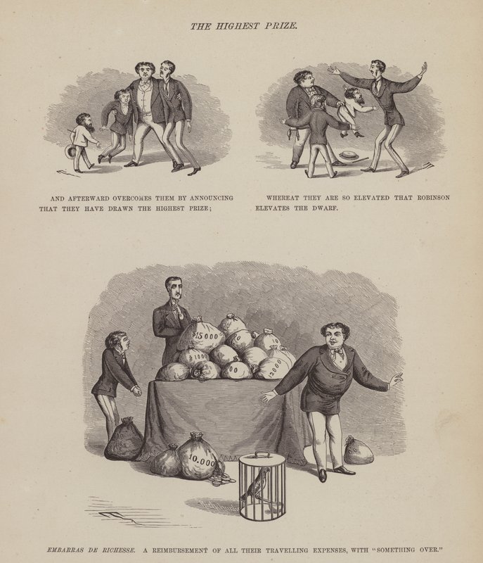 Pagina uit De Amerikaanse Tour van de heren Brown, Jones en Robinson (gravure) door Richard Doyle