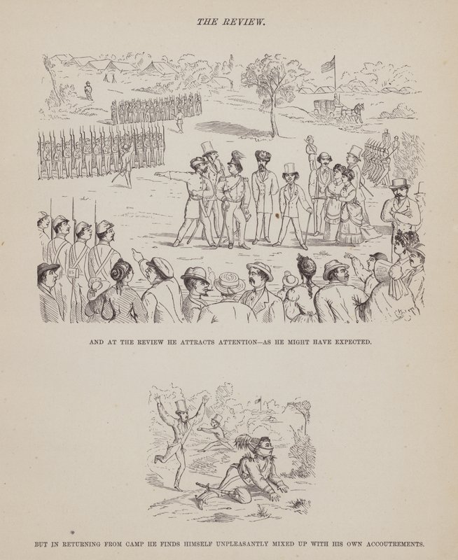 Pagina uit The American Tour of Messrs Brown, Jones and Robinson door Richard Doyle