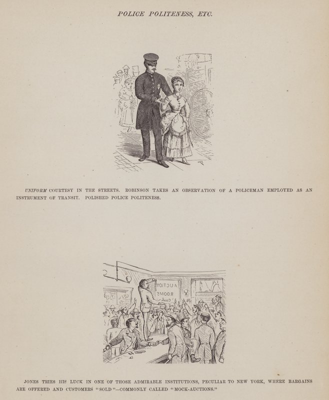 Pagina uit The American Tour of Messrs Brown, Jones and Robinson door Richard Doyle