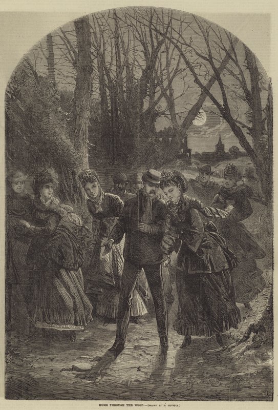 Thuis door het bos door Richard Huttula