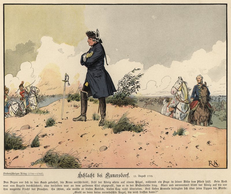 Slag bij Kunersdorf door Richard Knoetel