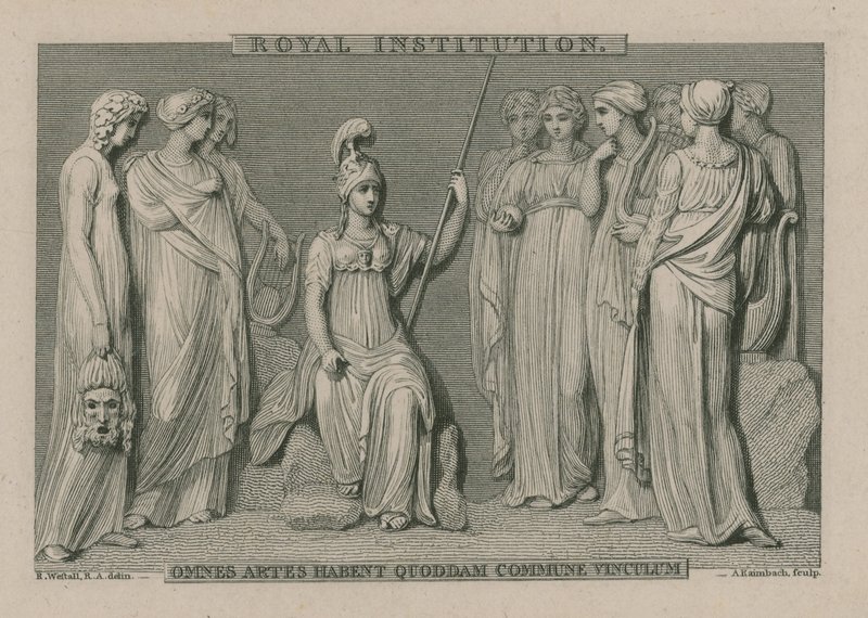 Het Royal Institution, Londen door Richard Westall