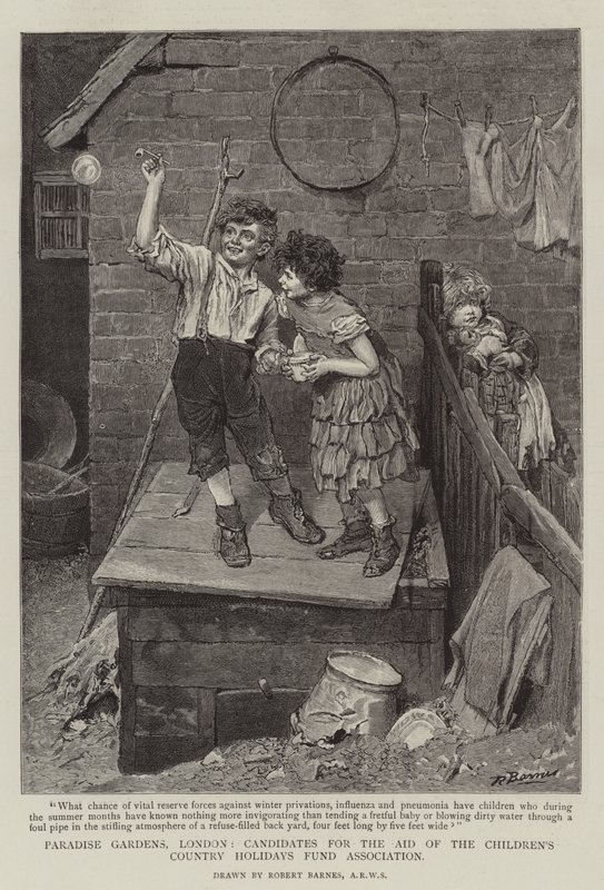 Paradise Gardens, Londen, kandidaten voor de hulp van de Children