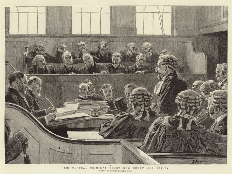 Het Centraal Strafhof, Nieuwe Hof, Old Bailey door Robert Barnes