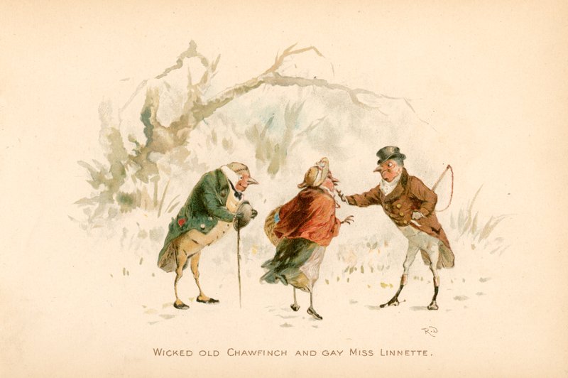 Illustratie voor The Twigs of Kerstmis in Ruddock Hall door Robert Dudley