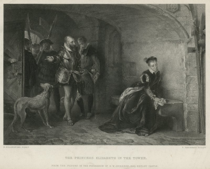 Prinses Elizabeth in de Toren door Robert Alexander Hillingford
