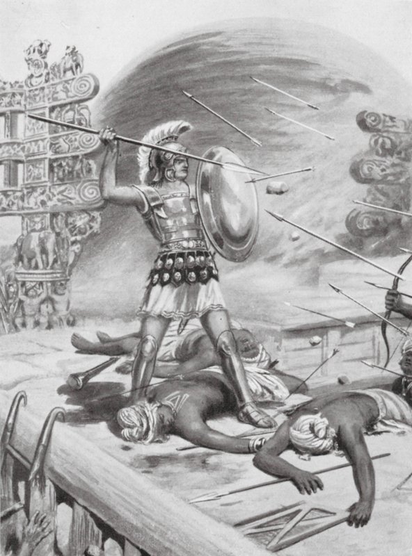 Een prestatie van Alexander de Grote, 326 v.Chr. door Robert Ambrose Dudley