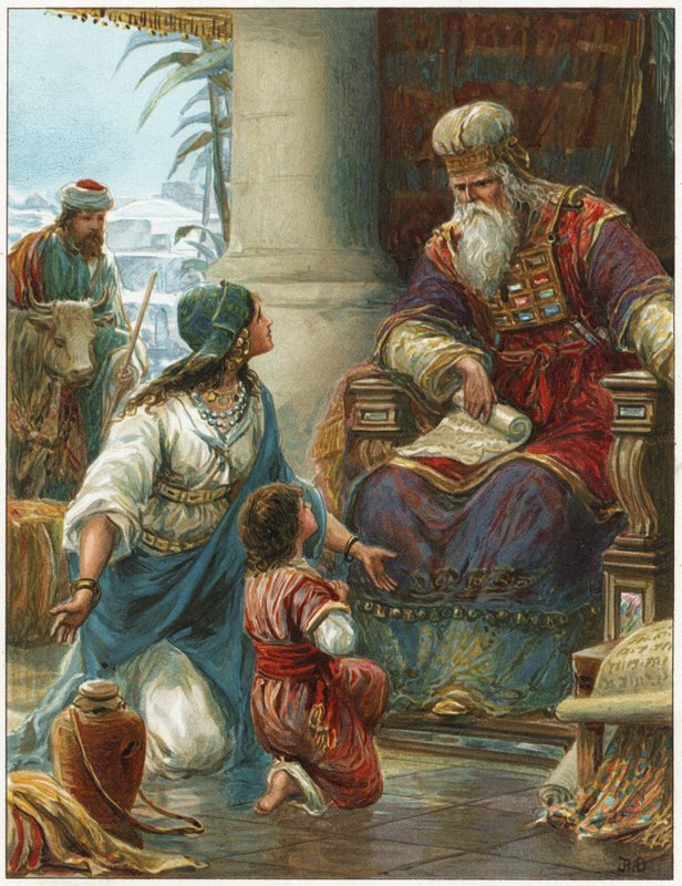 Hannah brengt Samuel naar Eli door Robert Ambrose Dudley