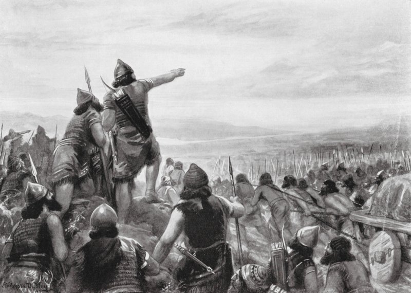De Overval van Shamshi-Adad III naar de Kust van "de Grote Zee" door Robert Ambrose Dudley