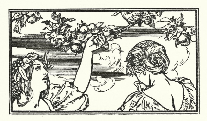 Illustratie voor Gedichten van John Keats door Robert Anning Bell