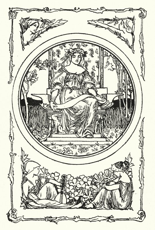 Illustratie voor Gedichten van John Keats door Robert Anning Bell