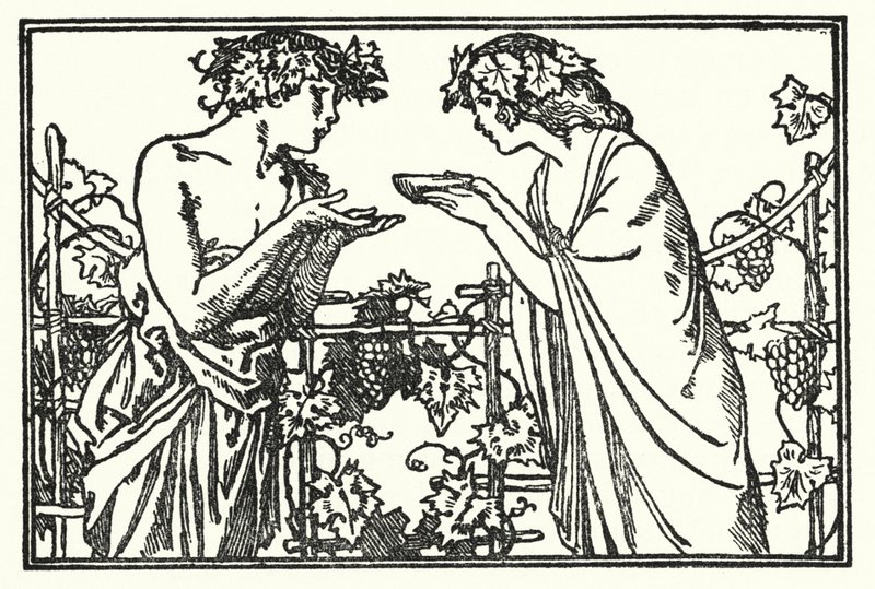 Illustratie voor Gedichten van John Keats: Endymion (litho) door Robert Anning Bell