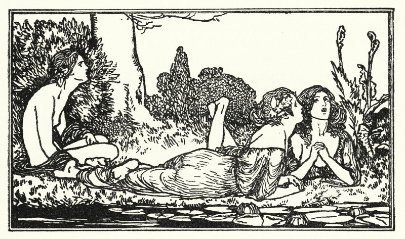 Illustratie voor Gedichten van John Keats: Endymion door Robert Anning Bell