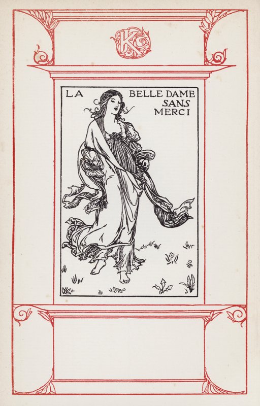 Illustratie voor Gedichten van John Keats: La Belle Dame Sans Merci door Robert Anning Bell