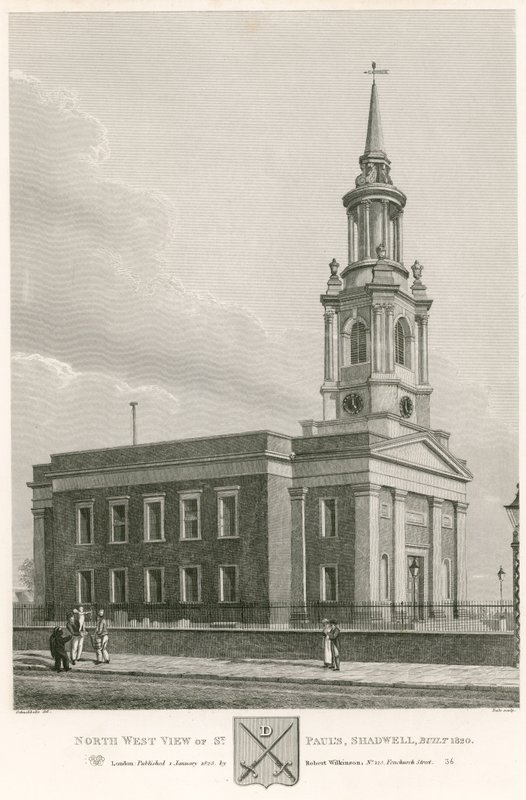 Noordwestelijke aanzicht van St. Paul