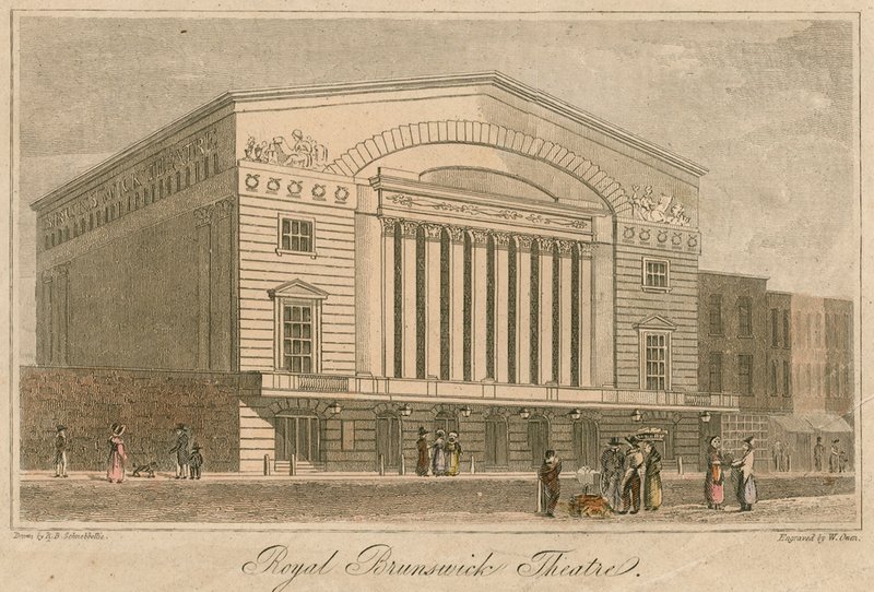 Royal Brunswick Theatre, Londen door Robert Blemell Schnebbelie