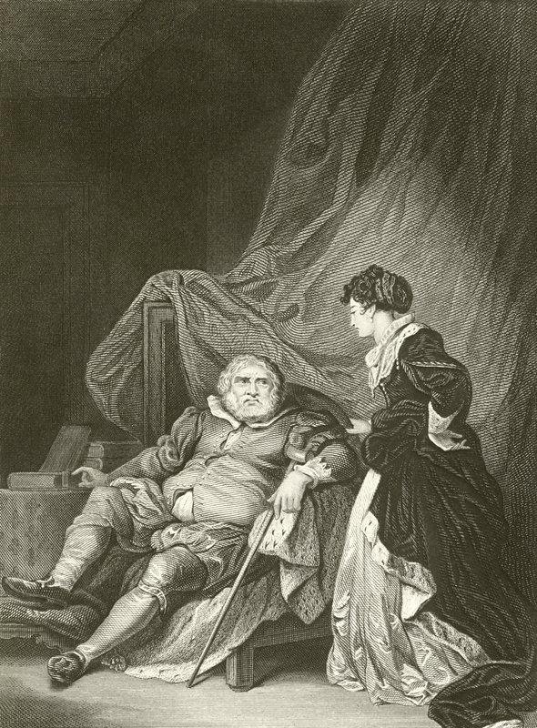 Hendrik VIII en Catherine Parr door Robert Smirke