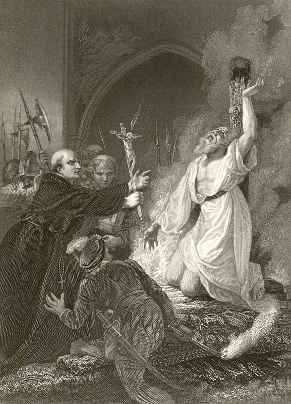 Het Martelaarschap van Aartsbisschop Cranmer door Robert Smirke