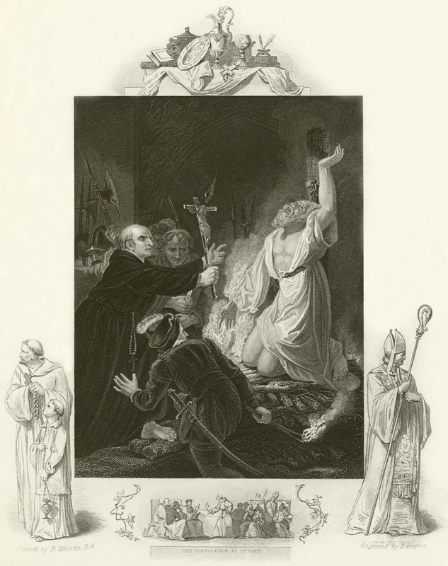 Het martelaarschap van aartsbisschop Cranmer door Robert Smirke