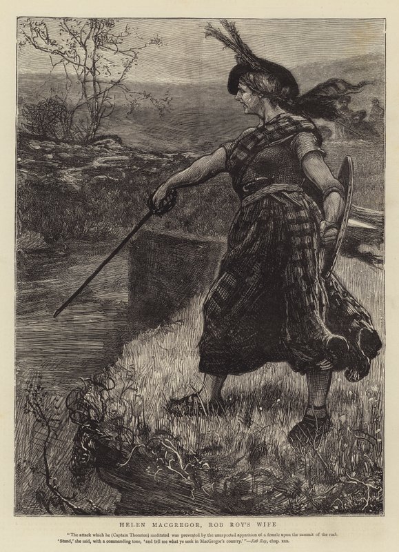 Helen Macgregor, de vrouw van Rob Roy door Robert Walker Macbeth