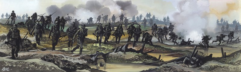 De Slag aan de Somme door Ron Embleton