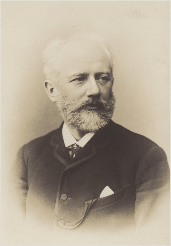 Portret van Pyotr Ilyich Tchaikovsky door Russian Photographer