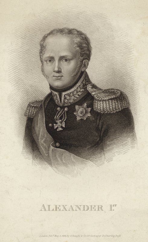 Alexander I - Keizer van Rusland (1777-1825) door Russian School