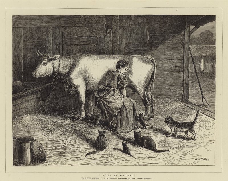 Dames in afwachting door Samuel Edmund Waller