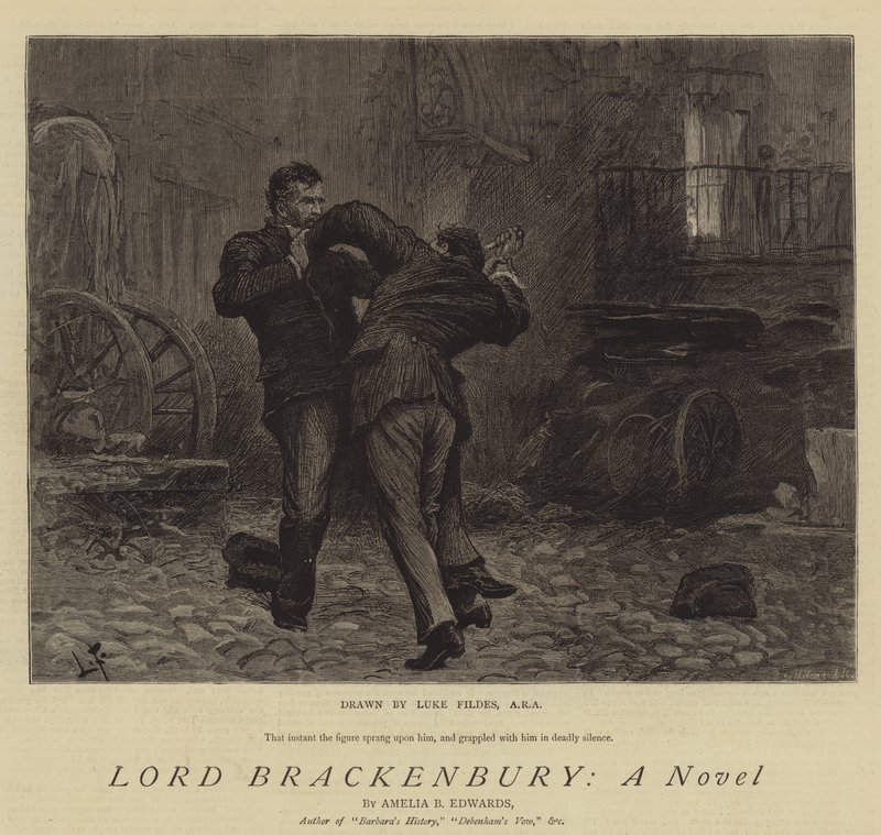 Lord Brackenbury, een roman door Samuel Luke Fildes