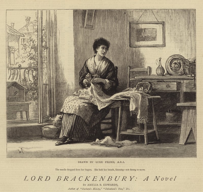 Lord Brackenbury, een roman door Samuel Luke Fildes