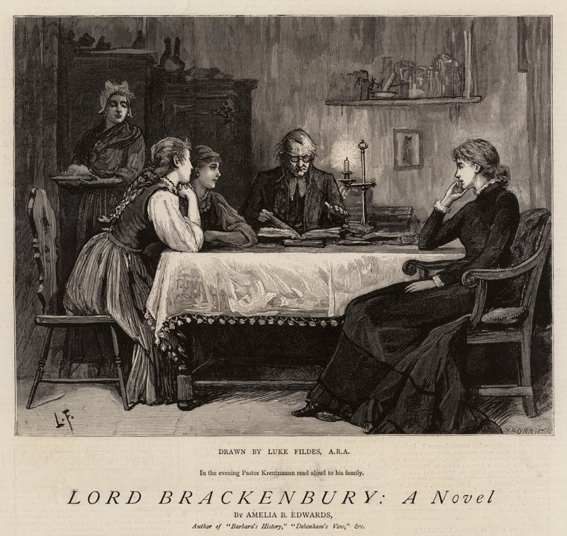 Lord Brackenbury, een roman door Samuel Luke Fildes