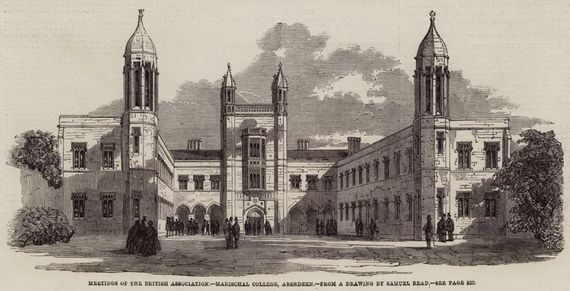 Vergaderingen van de British Association, Marischal College, Aberdeen door Samuel Read