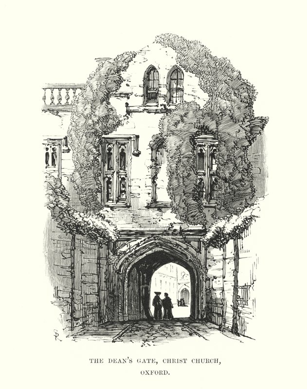 De Deans Poort, Christ Church, Oxford door Samuel Read