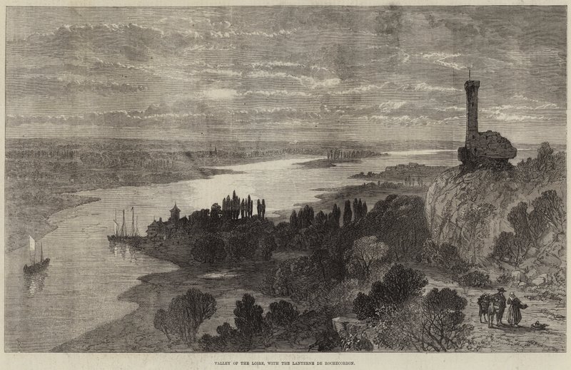 Vallei van de Loire, met de Lanterne de Rochecorbon door Samuel Read