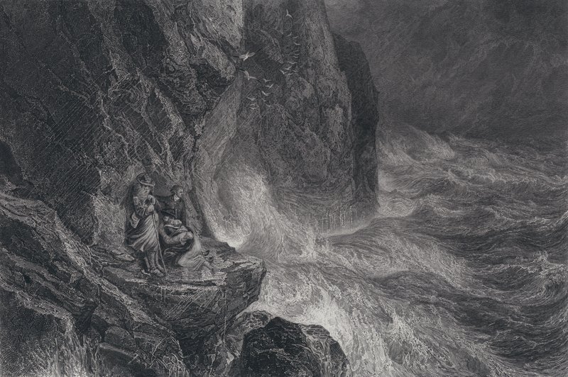 De Storm (gravure) door Samuel (after) Bough