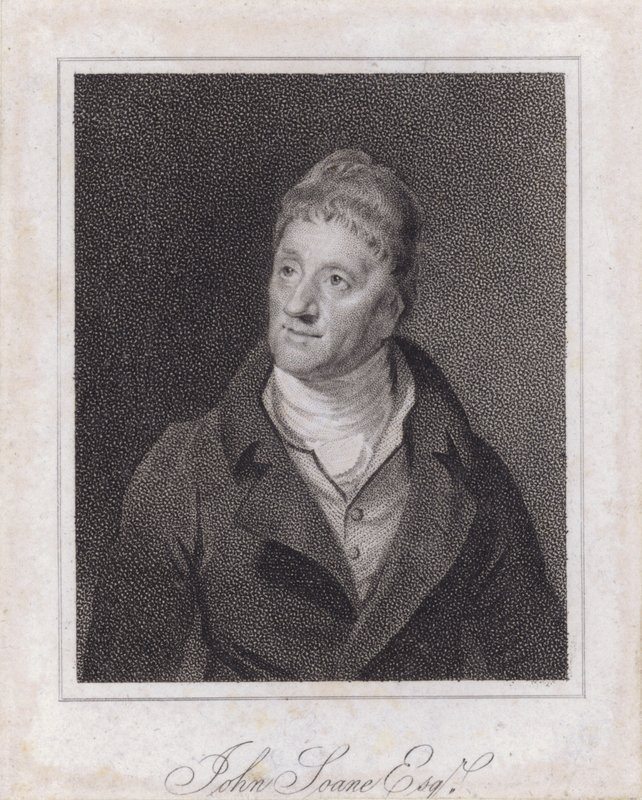 Sir John Soane, Engelse architect en verzamelaar door Samuel (after) Drummond