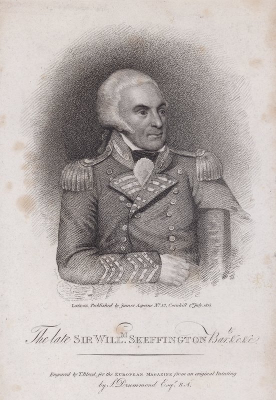 Sir William Skeffington (1742-1815), Kolonel van de Leicestershire Yeomanry door Samuel (after) Drummond